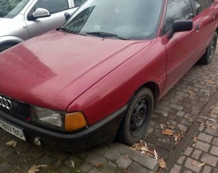 Червоний Ауді 80, об'ємом двигуна 1.6 л та пробігом 350 тис. км за 1200 $, фото 1 на Automoto.ua