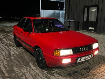 Красный Ауди 80, объемом двигателя 1.8 л и пробегом 360 тыс. км за 1600 $, фото 1 на Automoto.ua