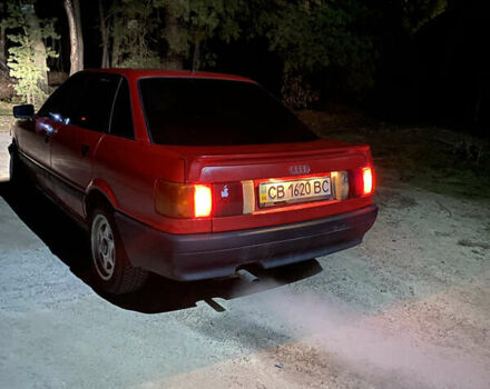Червоний Ауді 80, об'ємом двигуна 2 л та пробігом 380 тис. км за 650 $, фото 1 на Automoto.ua