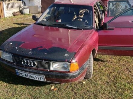 Красный Ауди 80, объемом двигателя 2 л и пробегом 400 тыс. км за 763 $, фото 1 на Automoto.ua
