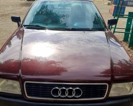 Красный Ауди 80, объемом двигателя 1.8 л и пробегом 50 тыс. км за 1300 $, фото 1 на Automoto.ua