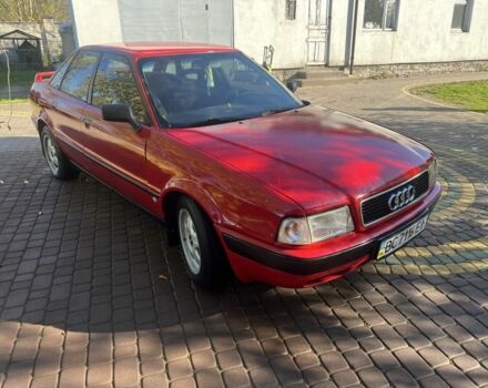 Красный Ауди 80, объемом двигателя 2 л и пробегом 360 тыс. км за 1800 $, фото 1 на Automoto.ua