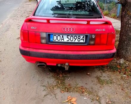Червоний Ауді 80, об'ємом двигуна 2 л та пробігом 350 тис. км за 1250 $, фото 1 на Automoto.ua