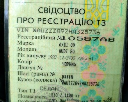 Ауді 80, об'ємом двигуна 18 л та пробігом 300 тис. км за 1050 $, фото 2 на Automoto.ua