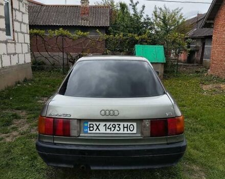 Серый Ауди 80, объемом двигателя 1.8 л и пробегом 335 тыс. км за 1300 $, фото 4 на Automoto.ua