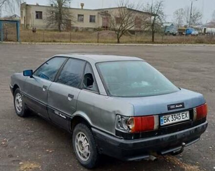 Серый Ауди 80, объемом двигателя 1.8 л и пробегом 283 тыс. км за 750 $, фото 1 на Automoto.ua