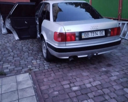 Серый Ауди 80, объемом двигателя 2 л и пробегом 390 тыс. км за 2950 $, фото 2 на Automoto.ua