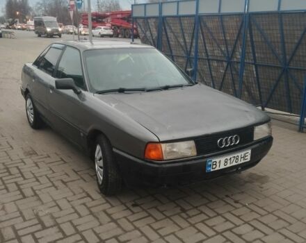 Серый Ауди 80, объемом двигателя 1.8 л и пробегом 340 тыс. км за 850 $, фото 1 на Automoto.ua