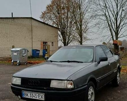 Серый Ауди 80, объемом двигателя 1.8 л и пробегом 283 тыс. км за 750 $, фото 1 на Automoto.ua