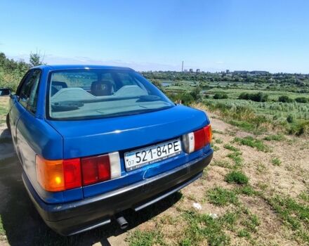 Синий Ауди 80, объемом двигателя 1.8 л и пробегом 177 тыс. км за 750 $, фото 2 на Automoto.ua
