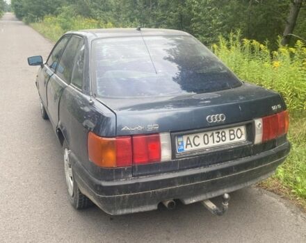 Синий Ауди 80, объемом двигателя 1.8 л и пробегом 30 тыс. км за 1400 $, фото 2 на Automoto.ua