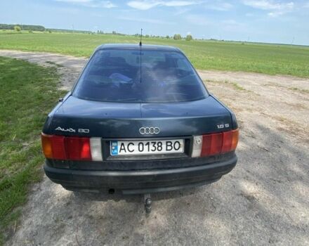 Синий Ауди 80, объемом двигателя 1.8 л и пробегом 30 тыс. км за 1400 $, фото 1 на Automoto.ua