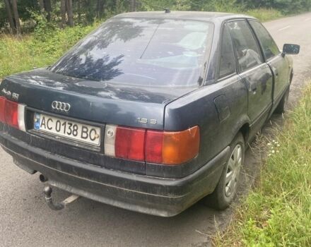 Синий Ауди 80, объемом двигателя 1.8 л и пробегом 30 тыс. км за 1400 $, фото 3 на Automoto.ua