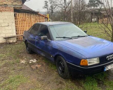 Синий Ауди 80, объемом двигателя 1.8 л и пробегом 250 тыс. км за 1200 $, фото 5 на Automoto.ua