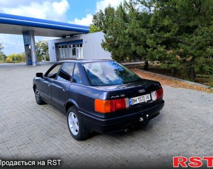 Синий Ауди 80, объемом двигателя 1.8 л и пробегом 250 тыс. км за 1200 $, фото 2 на Automoto.ua