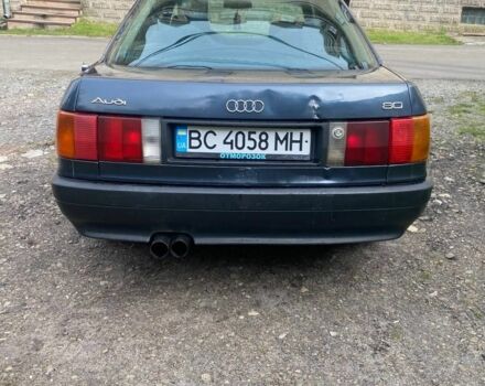 Синий Ауди 80, объемом двигателя 1.8 л и пробегом 365 тыс. км за 1400 $, фото 2 на Automoto.ua
