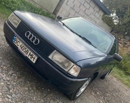 Синий Ауди 80, объемом двигателя 1.8 л и пробегом 365 тыс. км за 1400 $, фото 1 на Automoto.ua