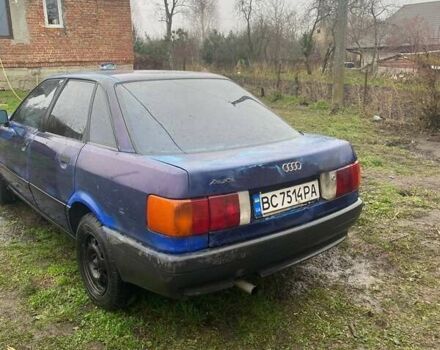 Синий Ауди 80, объемом двигателя 1.8 л и пробегом 250 тыс. км за 1200 $, фото 3 на Automoto.ua