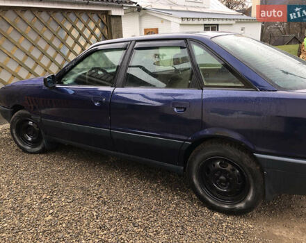 Синий Ауди 80, объемом двигателя 1.8 л и пробегом 200 тыс. км за 1150 $, фото 2 на Automoto.ua