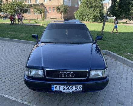 Синий Ауди 80, объемом двигателя 1.8 л и пробегом 227 тыс. км за 1200 $, фото 3 на Automoto.ua