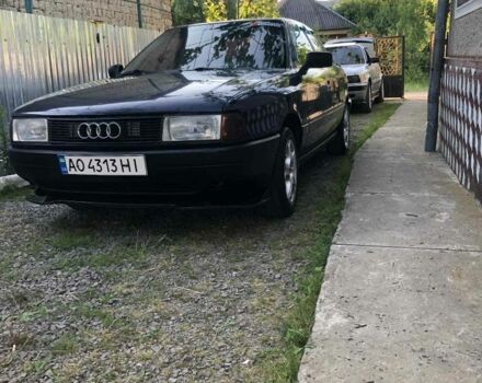 Синий Ауди 80, объемом двигателя 1.8 л и пробегом 370 тыс. км за 2200 $, фото 2 на Automoto.ua
