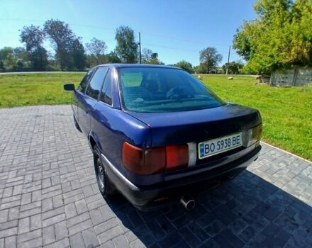 Синий Ауди 80, объемом двигателя 1.8 л и пробегом 340 тыс. км за 1450 $, фото 1 на Automoto.ua