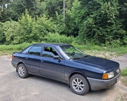Синий Ауди 80, объемом двигателя 1.6 л и пробегом 100 тыс. км за 2440 $, фото 1 на Automoto.ua