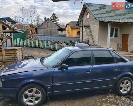 Синий Ауди 80, объемом двигателя 2 л и пробегом 332 тыс. км за 2100 $, фото 2 на Automoto.ua