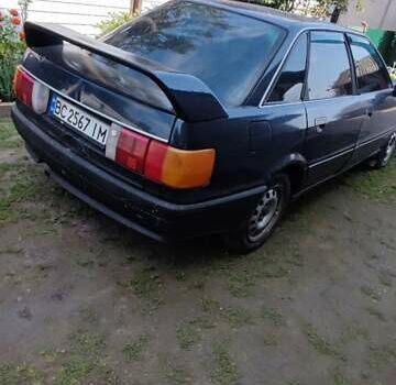 Синий Ауди 80, объемом двигателя 1.6 л и пробегом 333 тыс. км за 600 $, фото 1 на Automoto.ua