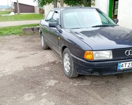Синий Ауди 80, объемом двигателя 1.6 л и пробегом 300 тыс. км за 1200 $, фото 1 на Automoto.ua