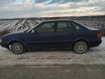 Синий Ауди 80, объемом двигателя 1.8 л и пробегом 417 тыс. км за 1250 $, фото 1 на Automoto.ua