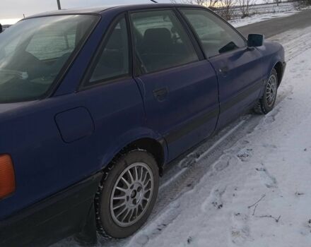 Синий Ауди 80, объемом двигателя 1.8 л и пробегом 417 тыс. км за 1450 $, фото 1 на Automoto.ua