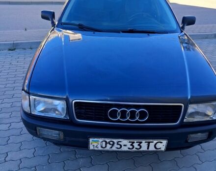 Синий Ауди 80, объемом двигателя 1.8 л и пробегом 257 тыс. км за 1650 $, фото 1 на Automoto.ua
