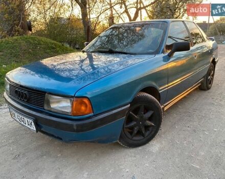 Синий Ауди 80, объемом двигателя 1.8 л и пробегом 280 тыс. км за 950 $, фото 1 на Automoto.ua