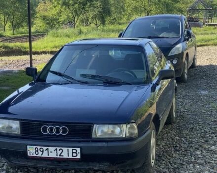 Синий Ауди 80, объемом двигателя 1.8 л и пробегом 200 тыс. км за 1400 $, фото 1 на Automoto.ua