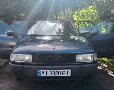 Синий Ауди 80, объемом двигателя 1.8 л и пробегом 308 тыс. км за 1400 $, фото 1 на Automoto.ua