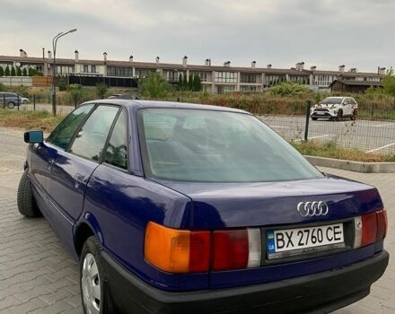 Синий Ауди 80, объемом двигателя 1.78 л и пробегом 230 тыс. км за 1250 $, фото 1 на Automoto.ua