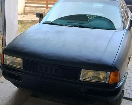 Синий Ауди 80, объемом двигателя 1.8 л и пробегом 255 тыс. км за 1200 $, фото 1 на Automoto.ua
