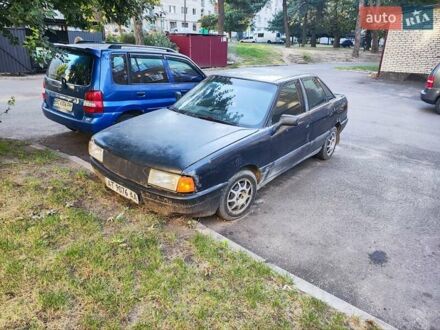 Синий Ауди 80, объемом двигателя 1.8 л и пробегом 391 тыс. км за 900 $, фото 1 на Automoto.ua