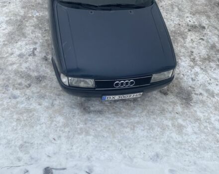 Синий Ауди 80, объемом двигателя 1.6 л и пробегом 200 тыс. км за 1800 $, фото 1 на Automoto.ua