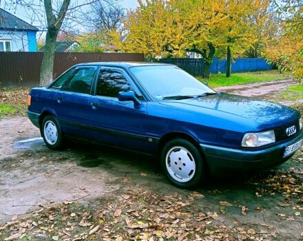 Синий Ауди 80, объемом двигателя 2 л и пробегом 160 тыс. км за 2200 $, фото 1 на Automoto.ua