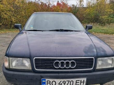 Синий Ауди 80, объемом двигателя 1.8 л и пробегом 313 тыс. км за 2000 $, фото 1 на Automoto.ua