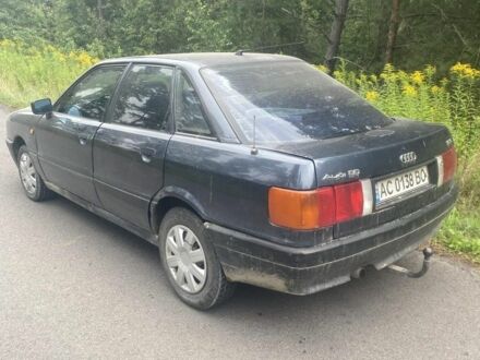 Синий Ауди 80, объемом двигателя 1.8 л и пробегом 30 тыс. км за 1400 $, фото 1 на Automoto.ua