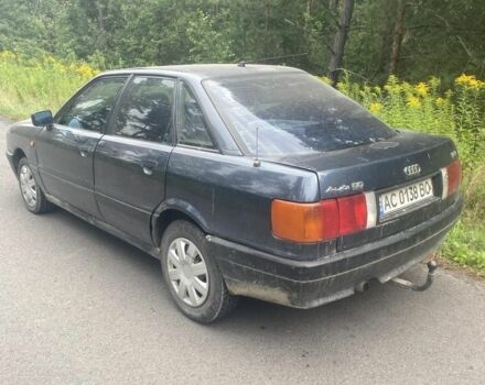 Синий Ауди 80, объемом двигателя 1.8 л и пробегом 30 тыс. км за 1400 $, фото 1 на Automoto.ua