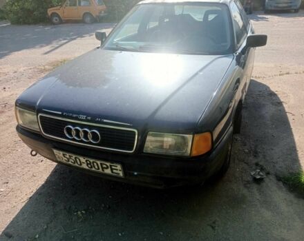 Синий Ауди 80, объемом двигателя 1.8 л и пробегом 100 тыс. км за 750 $, фото 1 на Automoto.ua