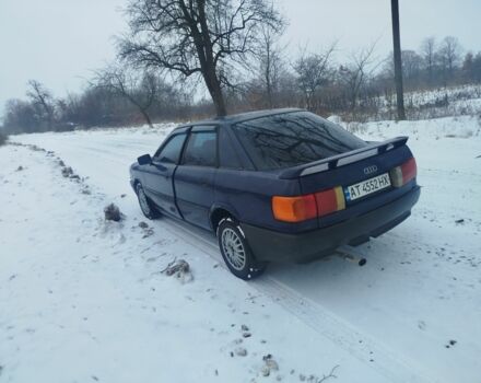 Синий Ауди 80, объемом двигателя 1.6 л и пробегом 411 тыс. км за 1350 $, фото 1 на Automoto.ua