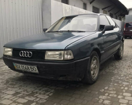 Синий Ауди 80, объемом двигателя 1.8 л и пробегом 100 тыс. км за 1290 $, фото 1 на Automoto.ua