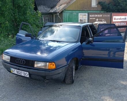 Синий Ауди 80, объемом двигателя 1.8 л и пробегом 326 тыс. км за 901 $, фото 1 на Automoto.ua
