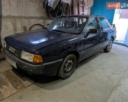 Синий Ауди 80, объемом двигателя 1.6 л и пробегом 190 тыс. км за 1100 $, фото 1 на Automoto.ua
