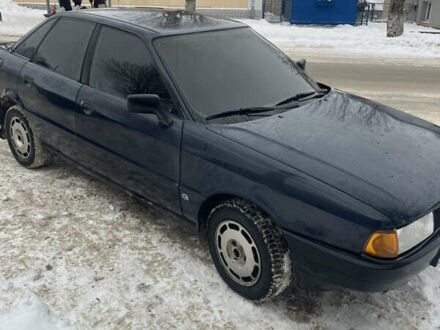 Синий Ауди 80, объемом двигателя 1.6 л и пробегом 200 тыс. км за 1600 $, фото 1 на Automoto.ua